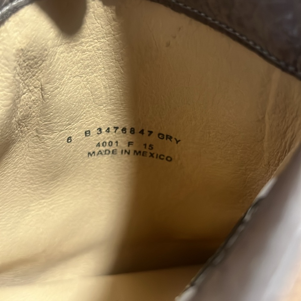 Frye Phillip Brown Leather Tall Western Riding Boots 3476847 Block Heel Size 6B - Picture 9 of 14